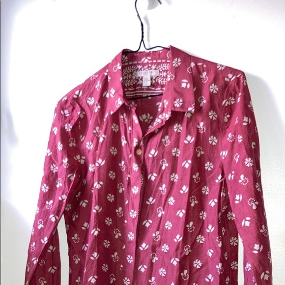 Chemisier rouge Burberry authentique - Picture 1 of 4